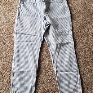 Blue stripped pixie pants